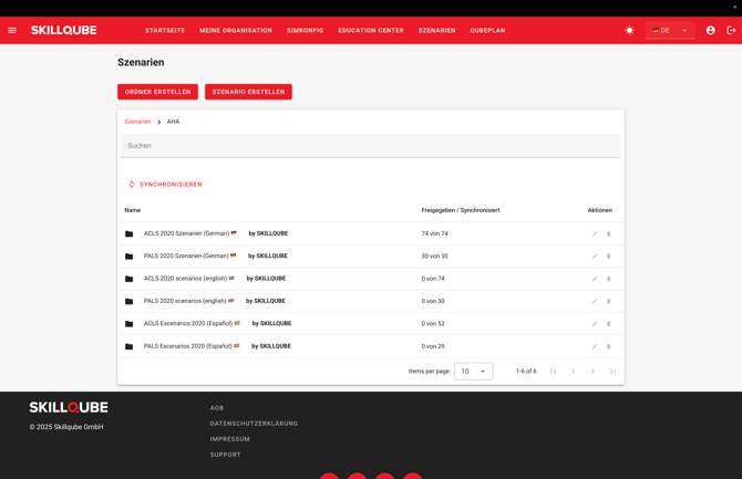 Ansicht Szenarien by skillqube